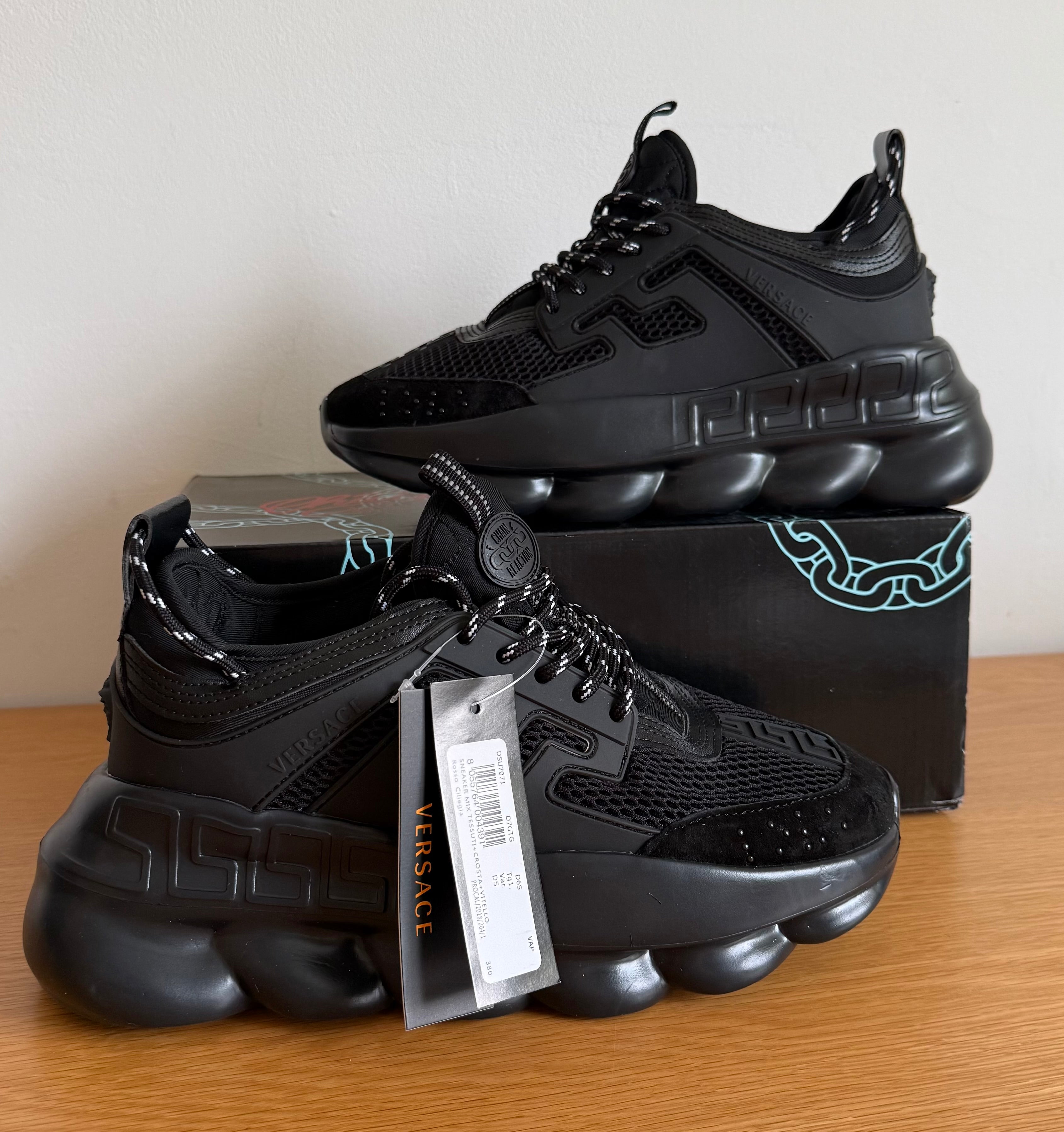 Sneakers Versace Chain Reaction Black